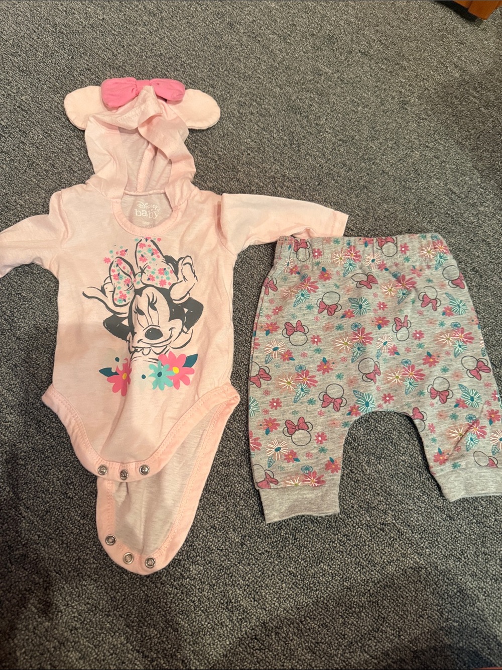2 piece Minnie Mouse outfit  wore once